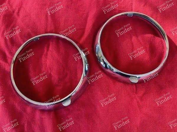 Paire de cerclages de phares - RENAULT 4 CV - 0