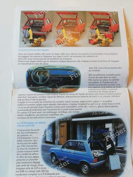 LN sales brochure - CITROËN LN / LNA - 3.77- 2
