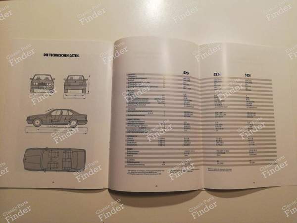 5 Series brochure - BMW 5 (E34) - 011051210- 5