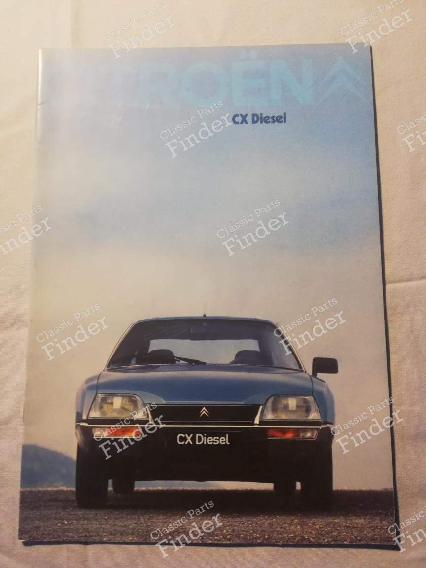Leaflet Citroën CX Diesel 2500 - CITROËN CX