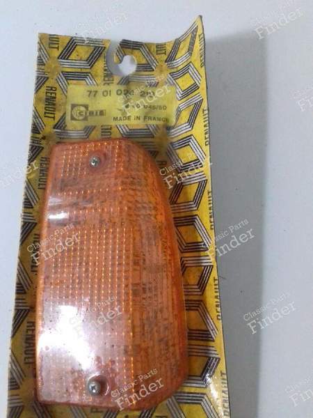 Cabochon de clignotant avant gauche - Phase 2 - RENAULT 14 (R14) - 6076L / 7701024219- 0