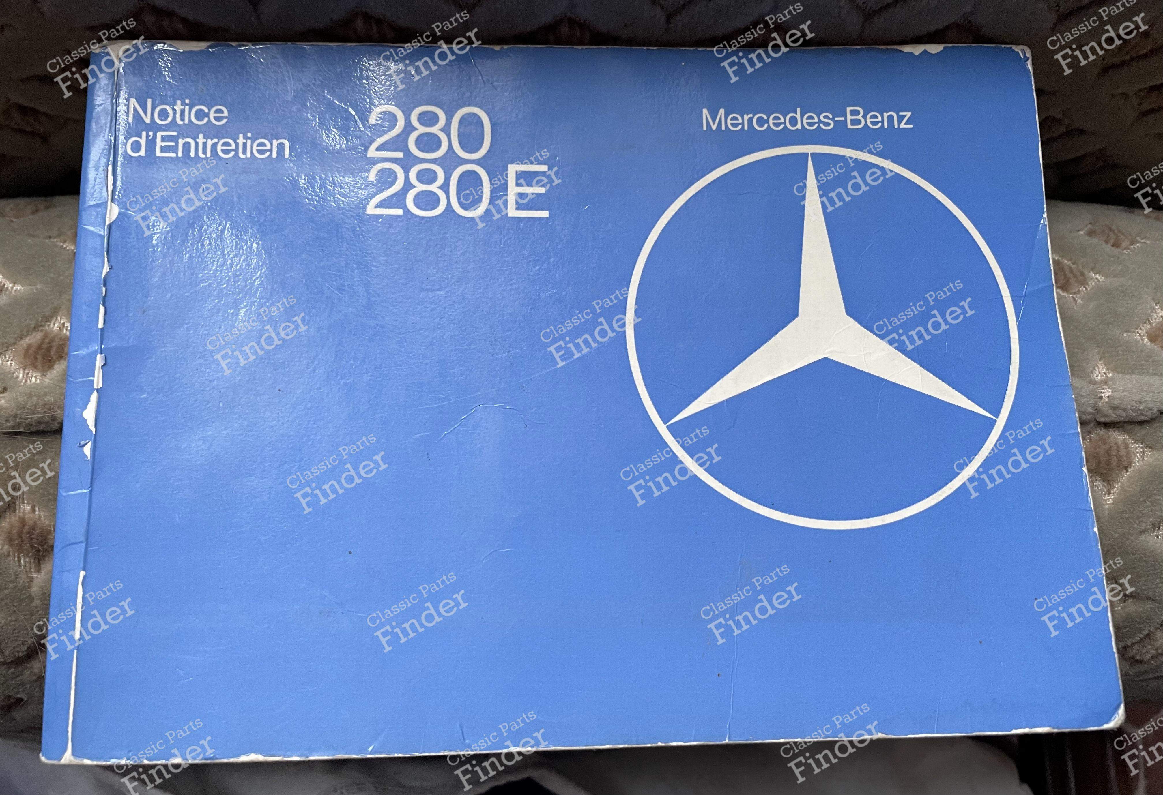 Service manual versions 280 - MERCEDES BENZ W123 - Ref. 1235843196
