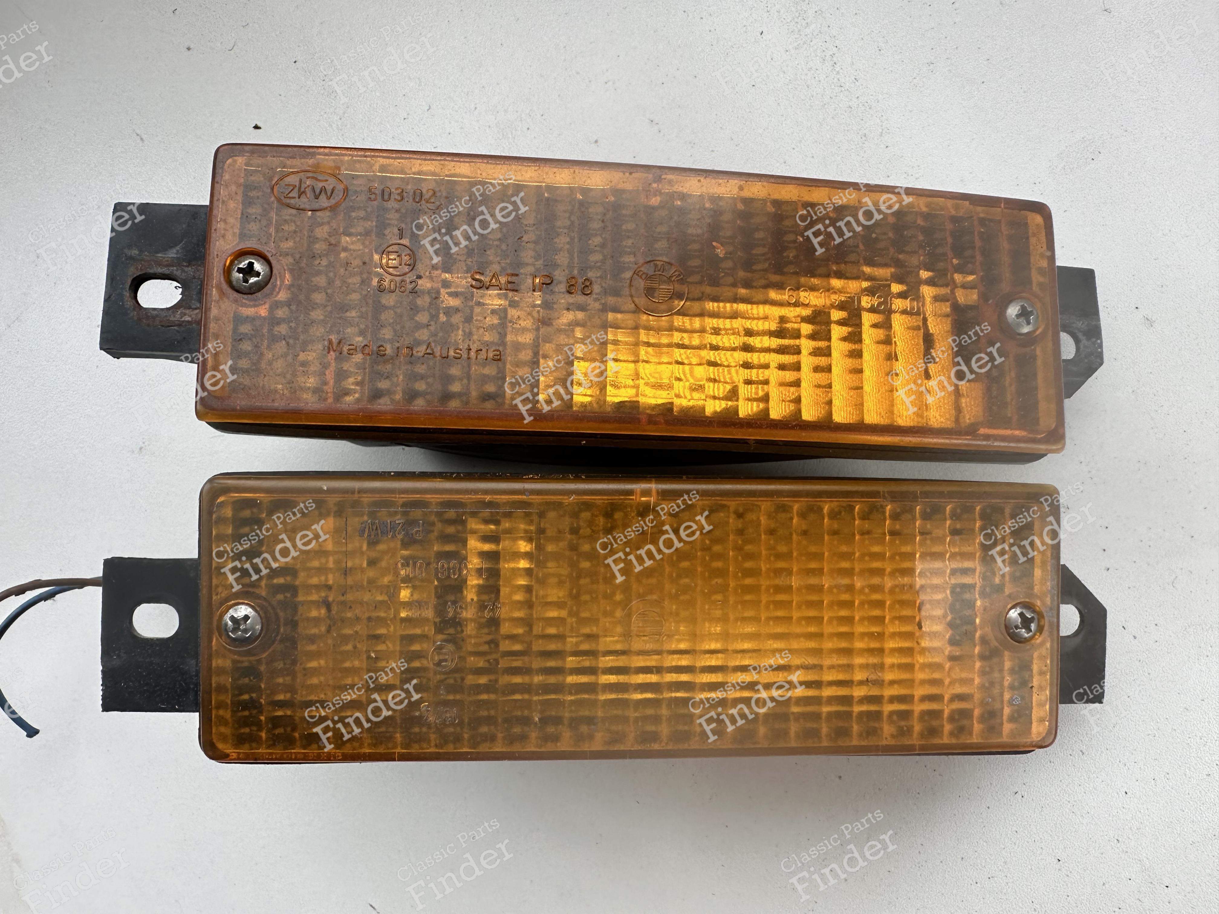2 Verres De Clignotant Avant Orange Pour BMW Série 3 E30 (1982-1994) - Compatibles Réf. 63131370394 Etc.