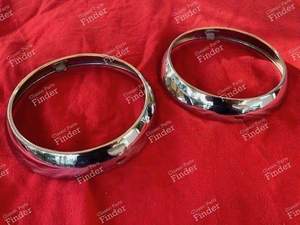 Paire de cerclages de phares - RENAULT 4 CV - thumb-1