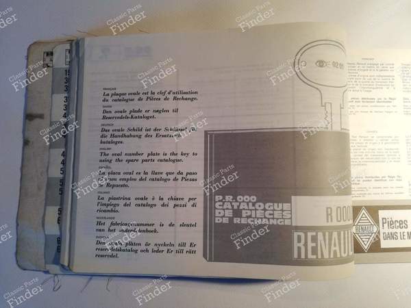 Spare parts catalog for R15 TL and TS - RENAULT 15 / 17 (R15 - R17) - P.R. 960 / 7701432017- 2