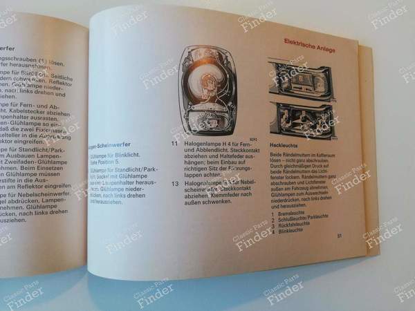 Owner's manual - Versions 250 & 280 - MERCEDES BENZ /8 (W114 / W115) - 1145844796 / 6500 4652- 7