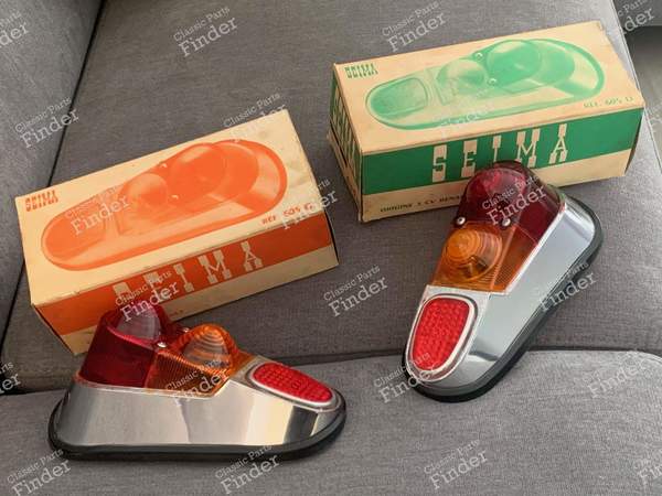 Chrome taillights - R4 and Alpine cabriolet - RENAULT 4 / 3 / F (R4) - 605- 0