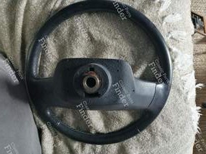 Black leather steering wheel with radio controls - CITROËN XM - thumb-2