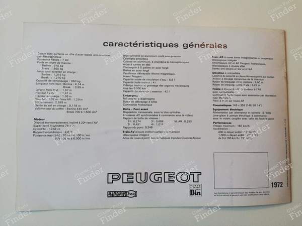 Verkaufsbroschüre - Limousine und Kombi - PEUGEOT 304 - 07.1971- 4