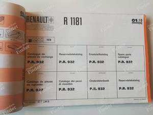 P.R. 932 - Catalogue de pièces de rechange - RENAULT 6 (R6) - 7701429816- thumb-3