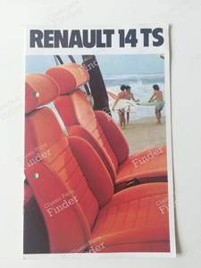 Dépliant Renault 14 TS - RENAULT 14 (R14)