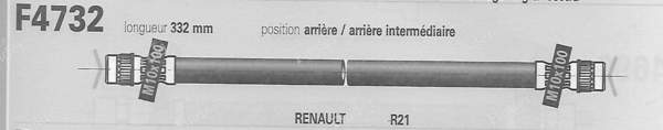 Intermediate hose - RENAULT 21 (R21) - F4732- 1