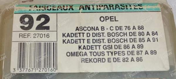 Ignition wire harness - OPEL Ascona / 1900 (A) - 27016- 2