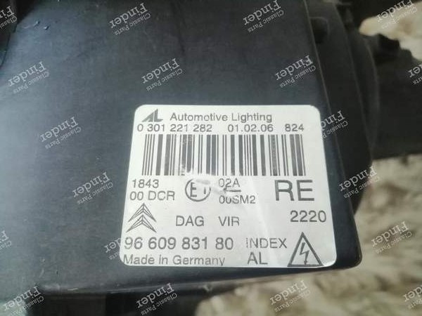 Right front headlight - CITROËN C6 - 9660983180 / 1307329100- 3