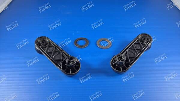 Pair of black window cranks - PEUGEOT 205 - 2