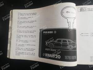 Spare Parts Manual - PR1020, 3rd Edition - RENAULT 20 / 30 (R20 / R30)