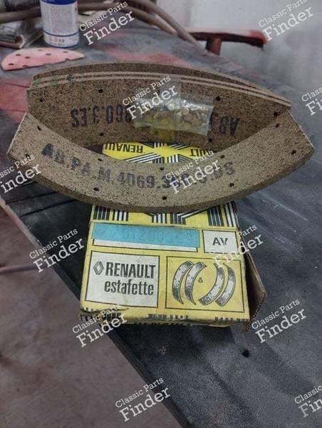Front and rear brake linings - RENAULT Estafette / Hi-boy / Petit-Panel - 0855598600- 2