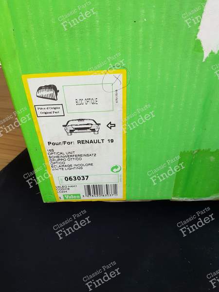 Left front optics - Phase 1 16S - RENAULT 19 (R19) - 063037 / 7700782553- 2