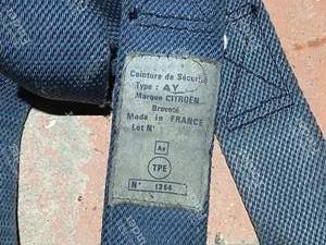 Pair of seat belts - CITROËN 2CV - AY- thumb-2