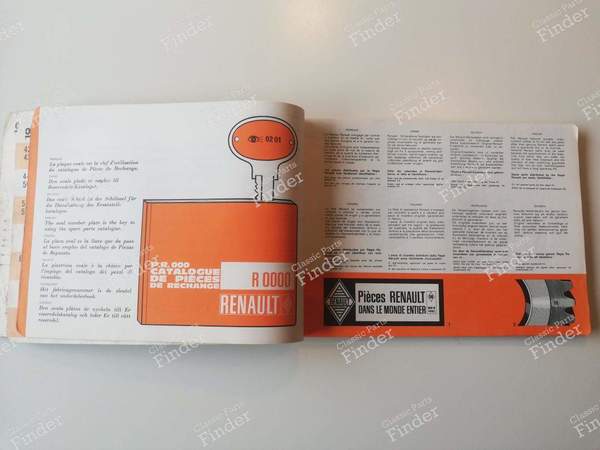 P.R. 932 - Catalogue de pièces de rechange - RENAULT 6 (R6) - 7701429816- 4