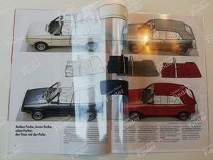 Dépliant Golf Cabriolet Quartett - VOLKSWAGEN (VW) Golf I / Rabbit / Caddy / Jetta - 606/1190.29.00- thumb-3