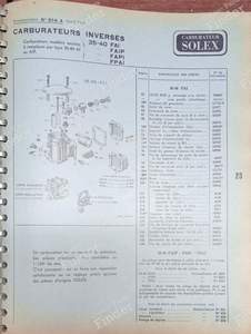 Specialized binder for SOLEX carburetors - RENAULT Primaquatre - thumb-2