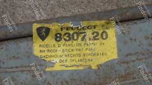 Ridelle avant droite de pavillon - PEUGEOT 204 - 8307.20- thumb-2