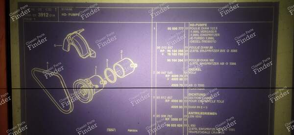 Hydraulic Fluid Pump - V6 Version, or Others - CITROËN XM - 96164394 / 96165760 / 96010847 / 96035624- 8