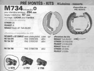 Kit freins arriere - RENAULT Trafic - 381167B- thumb-6