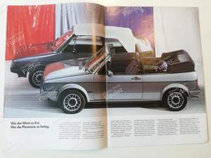 Dépliant Golf Cabriolet Quartett - VOLKSWAGEN (VW) Golf I / Rabbit / Caddy / Jetta - 606/1190.29.00- thumb-1