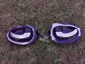 Pair of Silver / Chrome door handles - PEUGEOT 406 Coupé