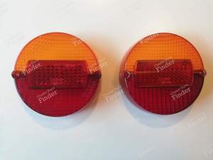 Round taillight cabochons - SIMCA 900 / Simc'4 / 1000 / 1005 / 1006 / 1118 /Abarth 1150
