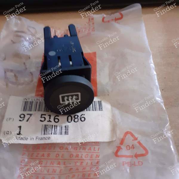 Rear window defroster control switch - CITROËN Visa / C15 - 97516086- 0