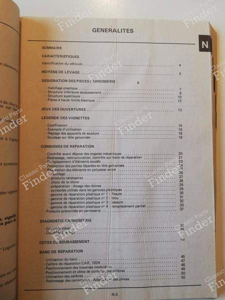 Repair manual - M.R. 272 (Carrosserie) - RENAULT Espace I - 7711076381- 2