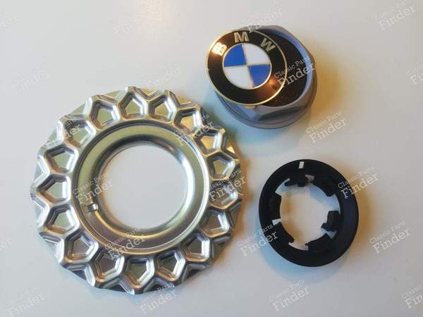 Set of 4 hub caps for 15" BBS rims - BMW 3 (E30) - Equiv. OEM: 36 13 2 225 376)- 2