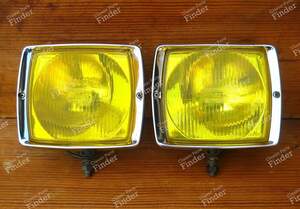 Paire de phares antibrouillard rectangulaires jaunes Bosch 4583 classiques - MERCEDES BENZ SL (R107)