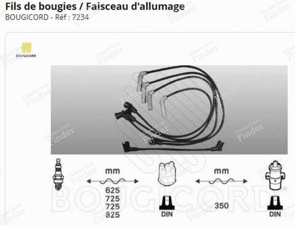 Zündkabel - MITSUBISHI Colt / Mirage II / Lancer III - 636642- 1