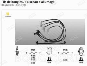 Zündkabel - MITSUBISHI Colt / Mirage II / Lancer III - 636642- thumb-1