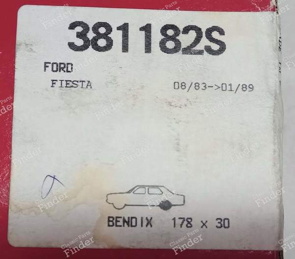 Bremsen hinten Kit Fiesta 950 1100 - FORD Fiesta - 381182S- 4