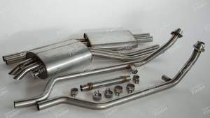 Complete stainless steel exhaust system for 350/ 450 SL/ SLC - MERCEDES BENZ SL (R107)