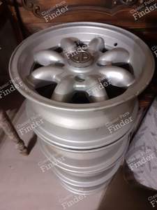 4 'GB' Minilite aluminum wheels - AUSTIN Seven / Mini - thumb-1