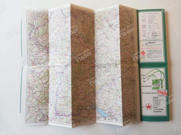Road maps including FORD Germany network (late 50s-early 60s) - FORD Taunus 17M / 20M (P5) - 5