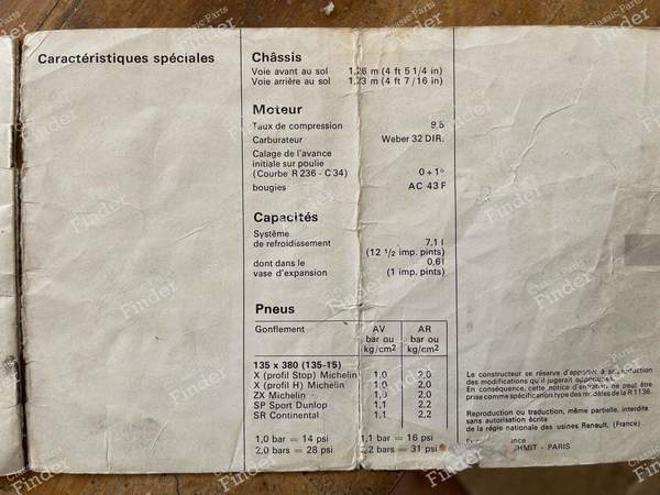 Original Renault 8 S Bedienungsanleitung - RENAULT 8 / 10 (R8 / R10) - 7701428046 ne159- 5