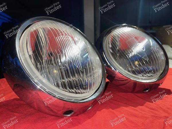 Pair of headlights with integrated pilot light + bulb connection kit - CITROËN DS / ID - 7