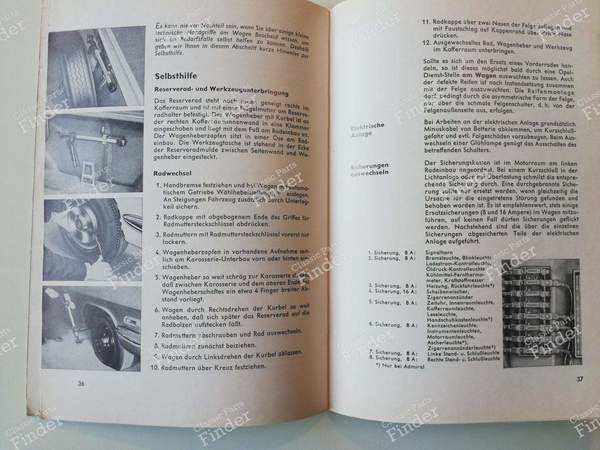 Service manual (in German) - OPEL Kapitän / Admiral / Diplomat - 2871984- 5