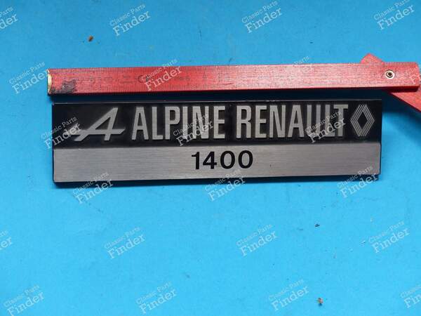 Original "ALPINE RENAULT 1400" Emblem - ALPINE A110 - 6000006051- 0