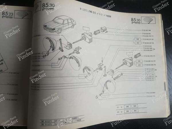 Spare Parts Manual - PR1020, 3rd Edition - RENAULT 20 / 30 (R20 / R30) - 7701442392- 6