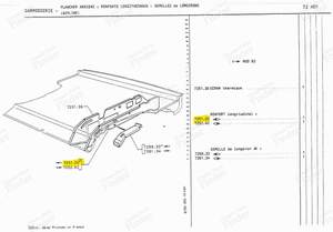 Tôle de renfort de plancher arrière gauche - PEUGEOT 305 - 725120- thumb-4