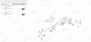 INTERIOR COVER FOR MIRROR - LEFT SIDE - MERCEDES BENZ E (W124) - A12472011119045- thumb-3