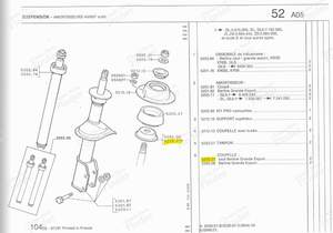 Puffer für die vordere Stoßdämpferschale - PEUGEOT 104 / 104 Z - 7910026852- thumb-2